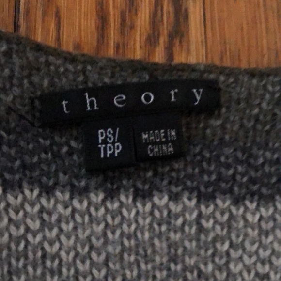 THEORY - Fair Isle Cascade Cardigan - Picture 4 of 5